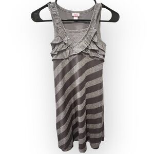 Girls Justice Girls Ruffle gray Dress size 10